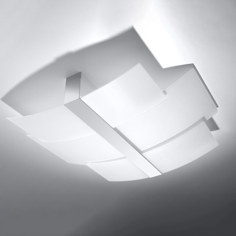 Celia Modern Design Ceiling Lamp - Steel & Glass - High-Quality E27