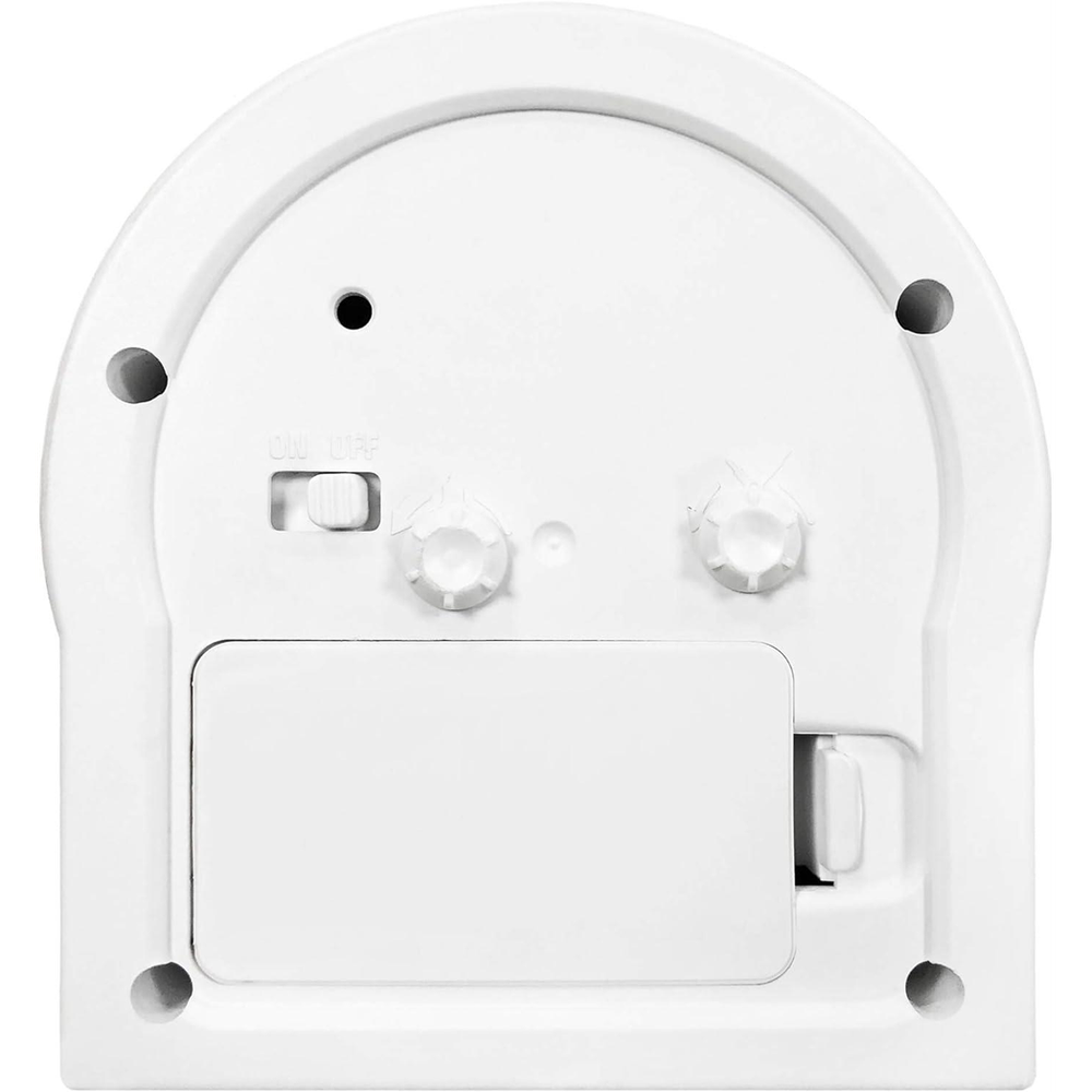 Acctim Archer Non-ticking Sweep Alarm Clock - White, Superbrite Backlight, Crescendo Alarm (Model 16282)