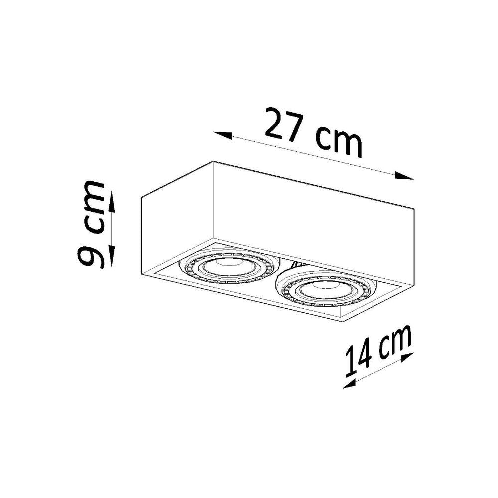 Industrial Design Concrete Quatro Ceiling Lamp - Top Quality!