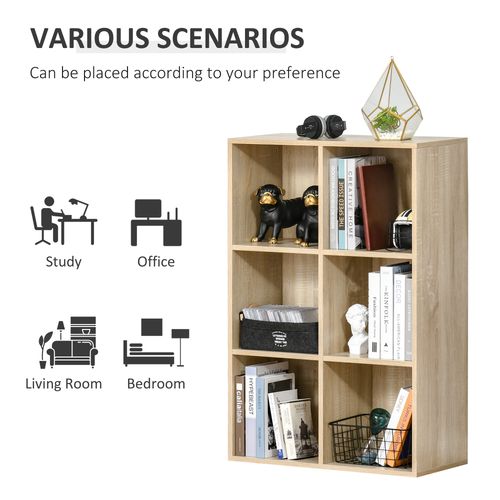 HOMCOM Cubic Cabinet Bookcase Storage Shelves for Home Office