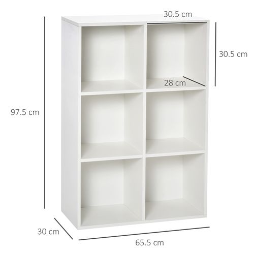 HOMCOM Cubic Cabinet Bookcase Storage Shelves for Home Office