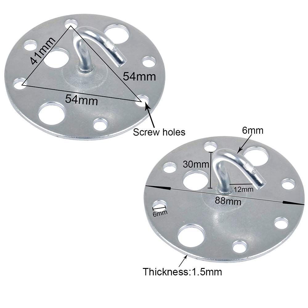 Premium Steel Ceiling Hook Plate Bracket | Heavy Duty Chandelier Light Holder | Easy Installation | High-Quality | 100% Satisfaction