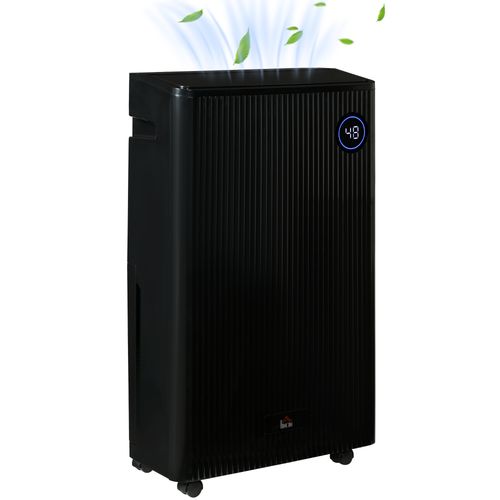 HOMCOM 16L/Day Quiet Air Dehumidifier with Purifier, UVC, Ioniser, Timer