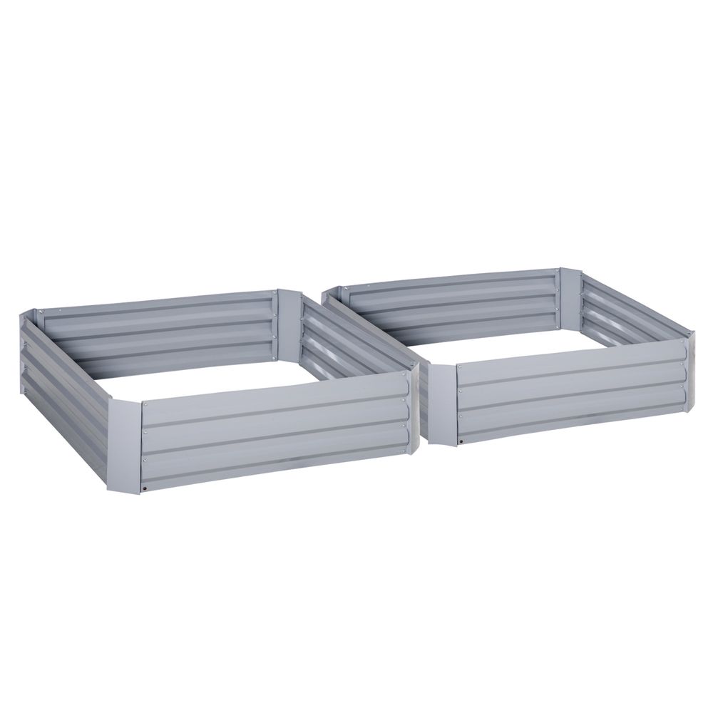 Premium Raised Garden Bed: Durable Steel Frame, 1m x 1m - Perfect for Organizing Plants & Vegetables