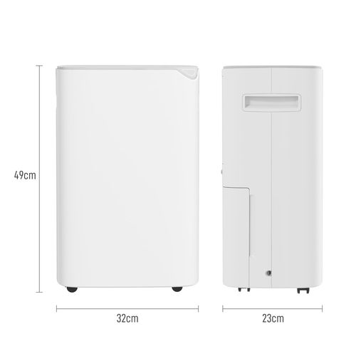 HOMCOM 20L/Day Small Dehumidifier for Home Damp Laundry, with 24H Timer