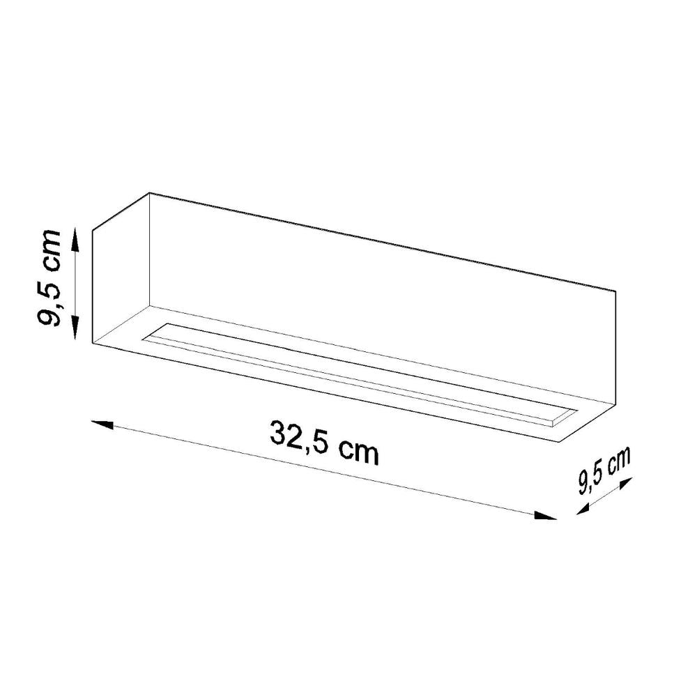 Vega Wall Lamp - Modern Design, Ceramic & Glass, E27 Socket