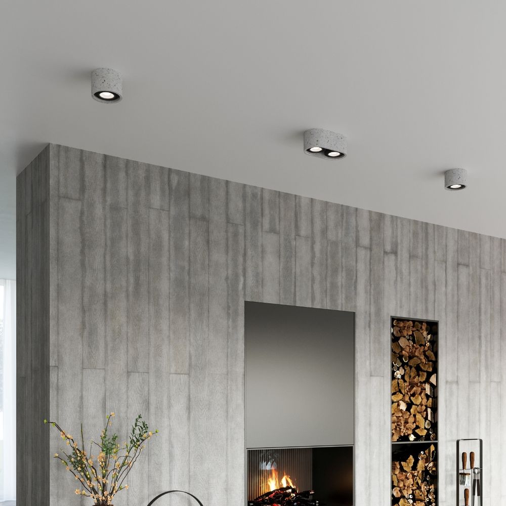 Industrial Concrete Ceiling Lamp - High-Quality and Stylish GU10 Design