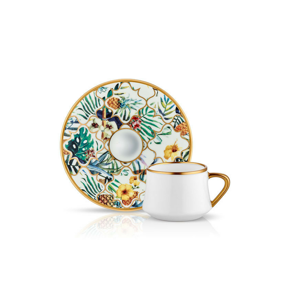 Sufi Coffee Cup and Saucer - Amazon Brasil - 90 cc