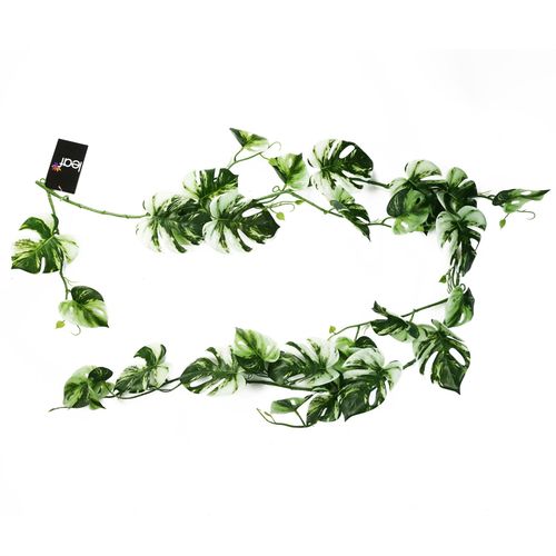 6 x 180cm Artificial Hanging Trailing Variegated Monstera Plant