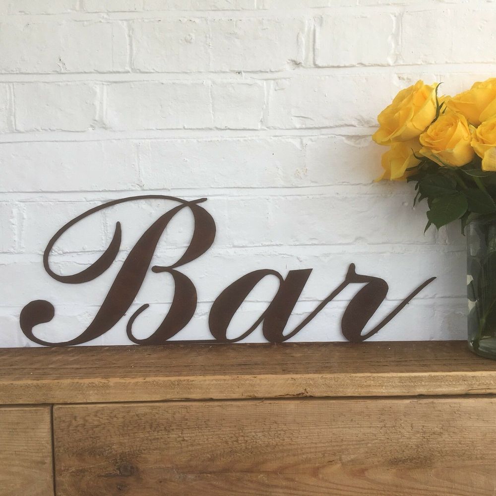 Premium Rustic BAR Sign: Perfect for Home or Garden Bars
