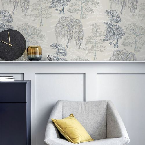 Oriental Garden Soft Blue sw12 wallpaper