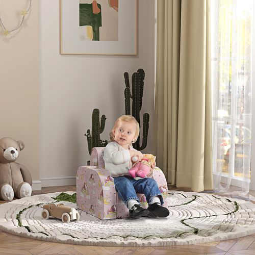 AIYAPLAY Kids Armchair, Foldable Toddler Chair for Bedroom