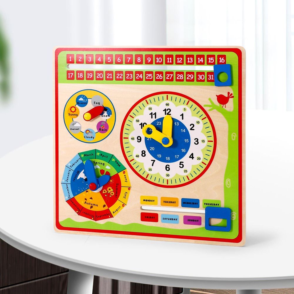 SOKA Wooden Calendar - Engaging Learning Tool for Kids