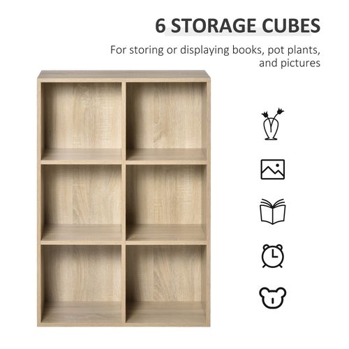HOMCOM Cubic Cabinet Bookcase Storage Shelves for Home Office