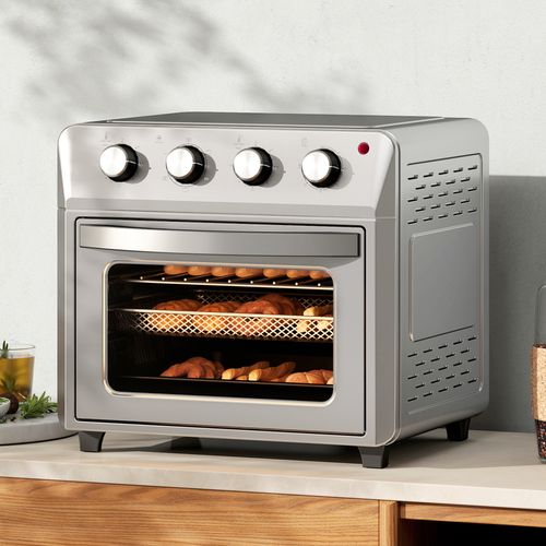 HOMCOM 24L Air Fryer Oven, Small Electric Oven, Grill, Roast, Bake, 1600W