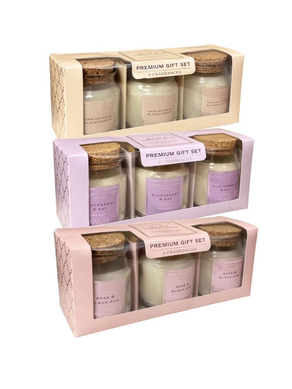 Trio Candle Gift Box - Premium Quality, Six Sets