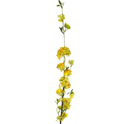 100cm Yellow Blossom Spray Stem