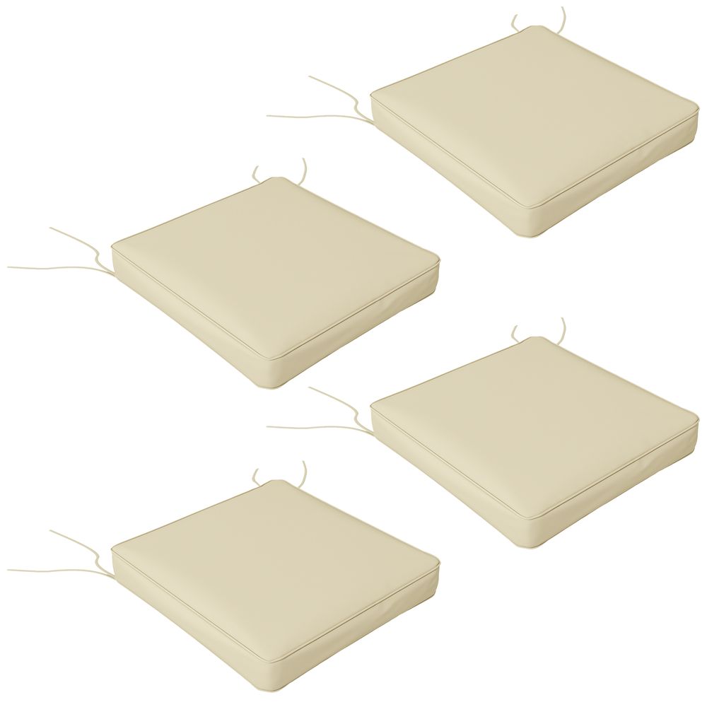 Premium Outdoor Seat Cushions (Set of 4) - Beige