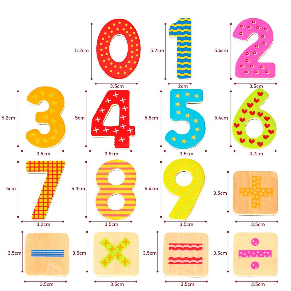 SOKA Magnetic Numbers (60 pcs): Fun, Colorful, Educational Toy!