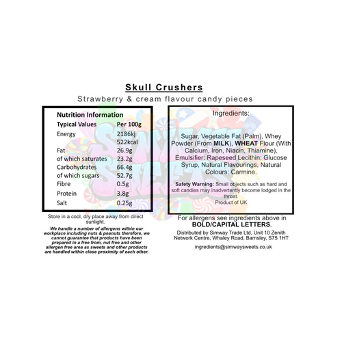 Chocolate Skull Crushers Simway Sweets