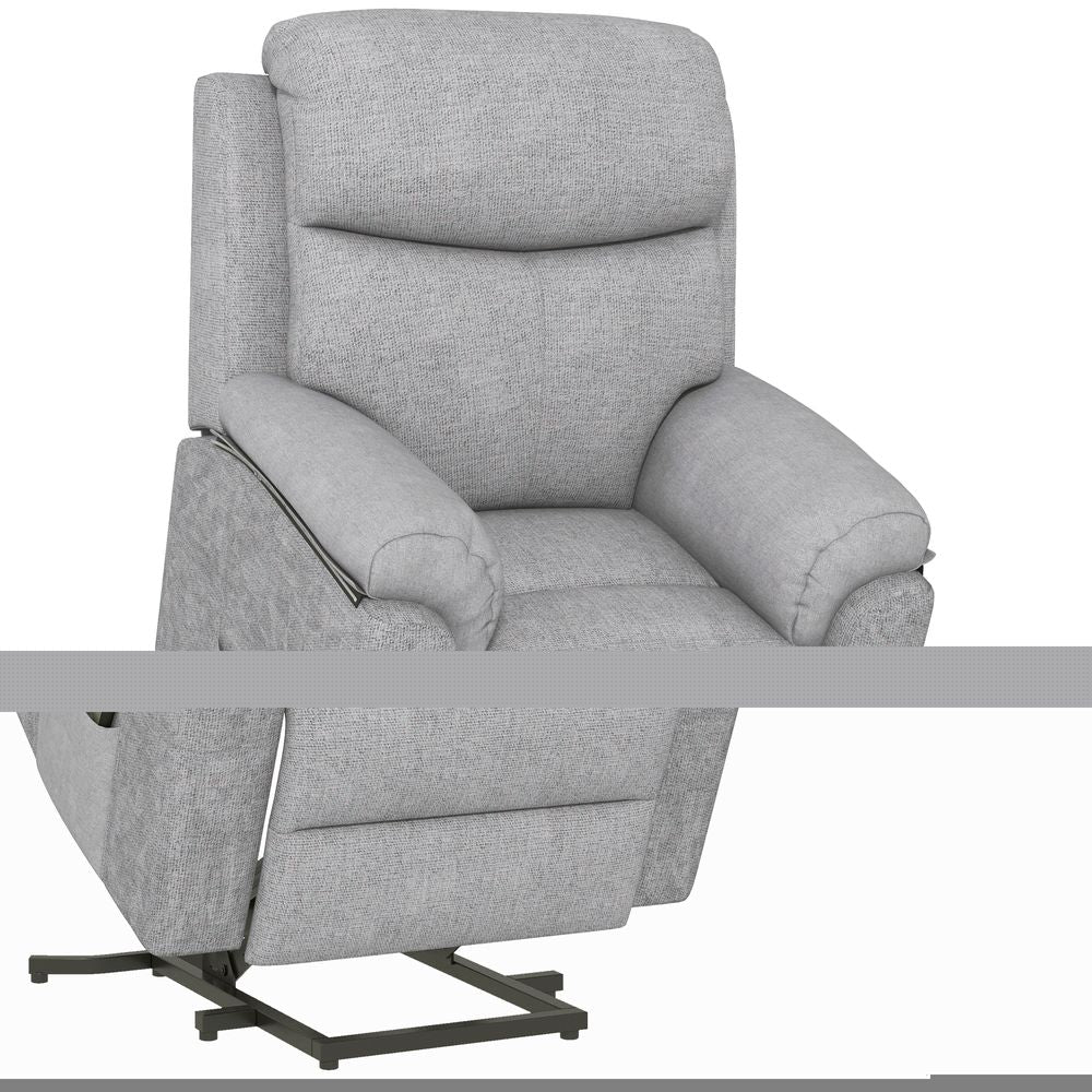 HOMCOM Power Lift Chair Electric Riser Recliner with Remote Control, Grey