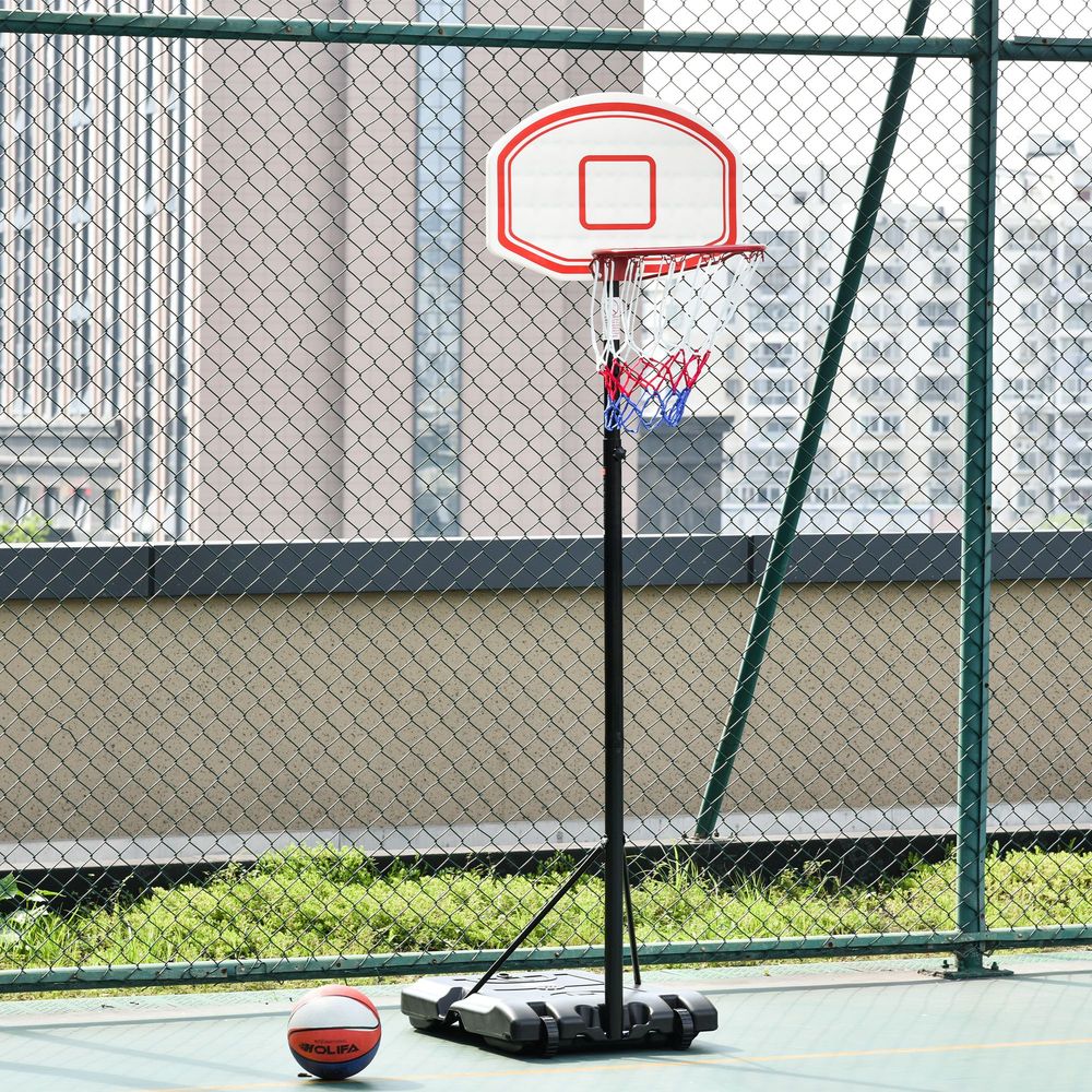 Pro-Grade Adjustable Basketball Stand | Sturdy Steel Frame | 175cm-215cm Height | HOMCOM