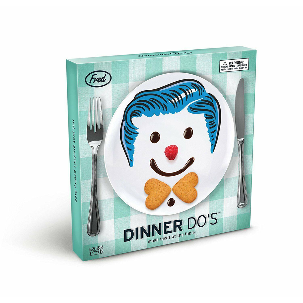 Fred Childrens Dinner Plate `Dinner Do's` Boy Design
