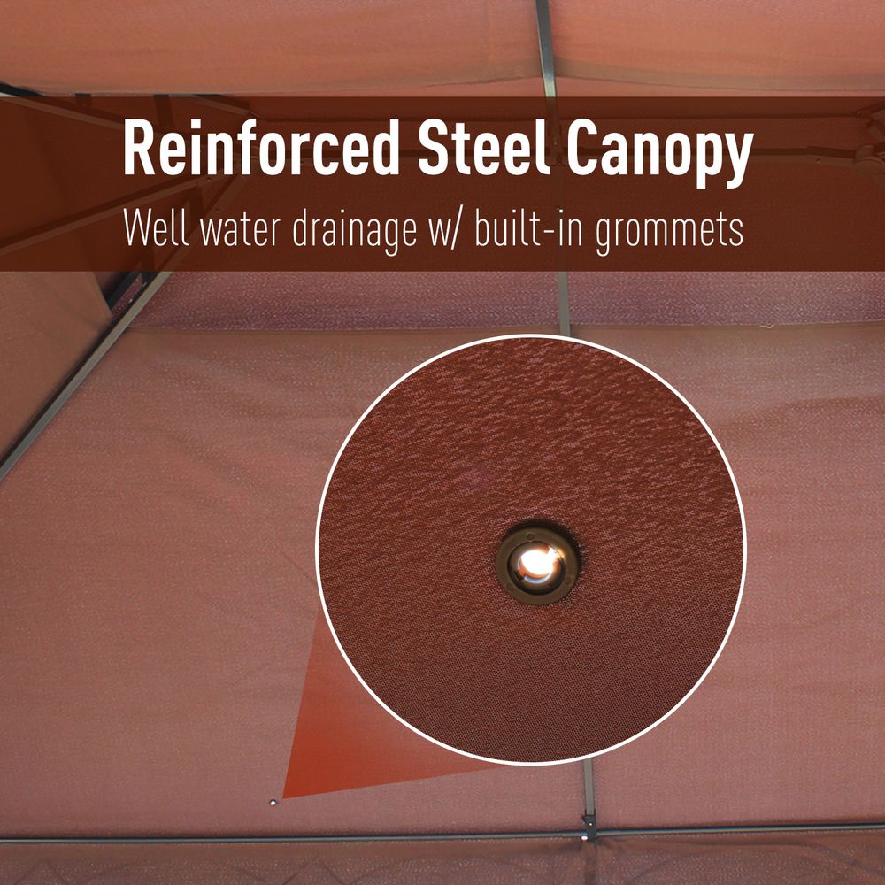 Premium 3x4m Metal Gazebo: Strong, Stylish Shade Pavilion