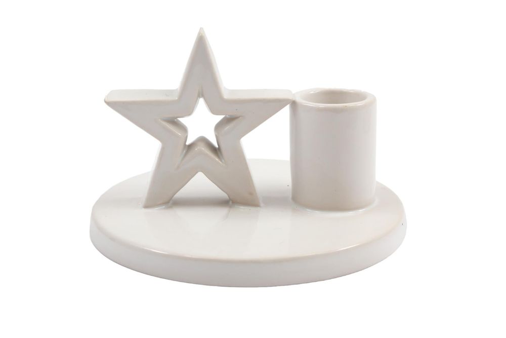 Exquisite Porcelain Dinner Candle Holders - Set of 3