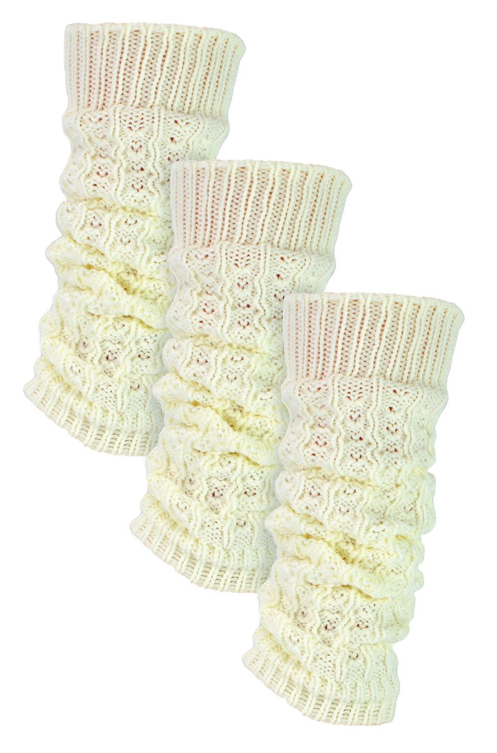 Sock Snob - Ladies 3 Pack Chunky Leg Warmers