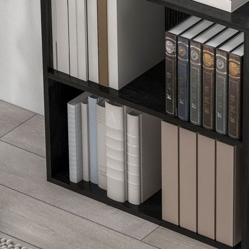 HOMCOM Bookshelf Display Storage Shelf with 2 Compartments for Study