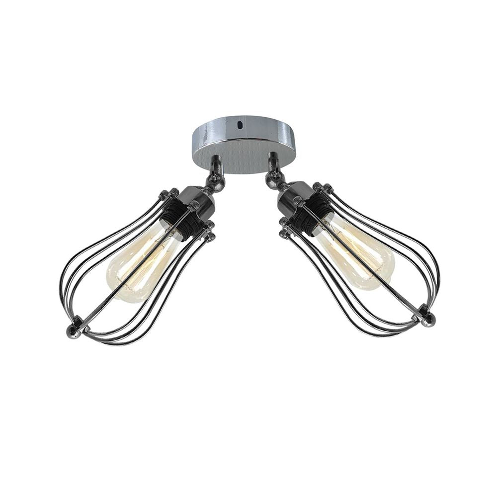 Modern Vintage Industrial Retro Loft Ceiling Lamp Shade Pendant Light UK