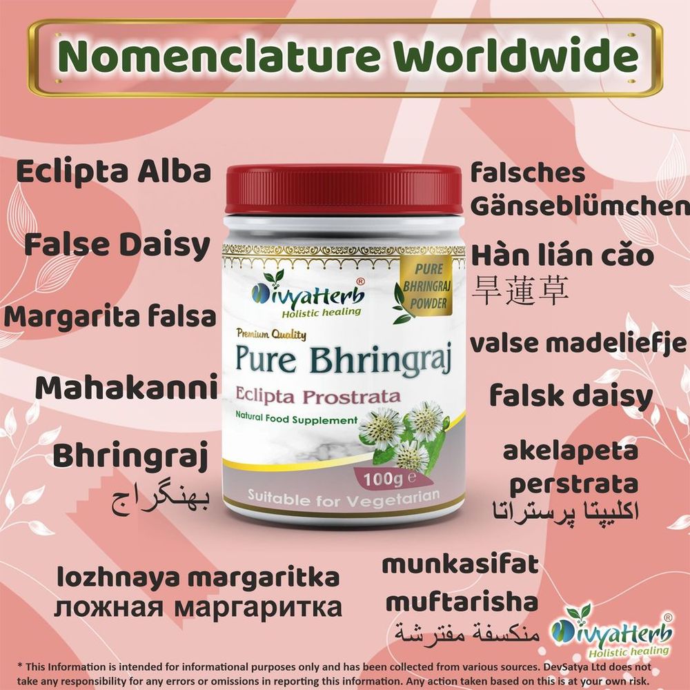Pure Bhringraj Powder - Ayurvedic Hair Growth Treatment