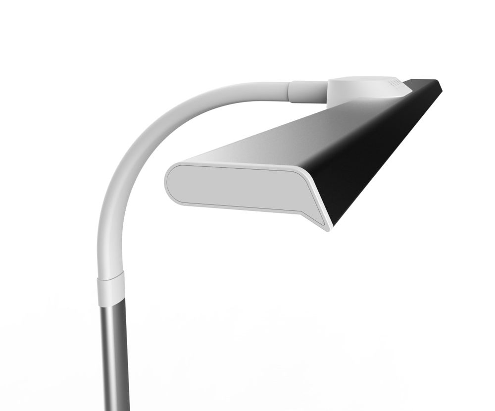 Task Lamp XL White - High-Powered LED Professional Lamp for Desk, Workstation, Cutting Table - Adjustable Shade - 5 Color Temperatures - Auto Mode - 5-Step Dimmer - Clamp Included - 2 Year Warranty