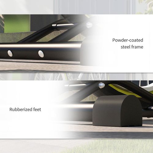 SPORTNOW Vertical & Horizontal Bike Rack Fits 6"-28" and 700c Bikes, Black