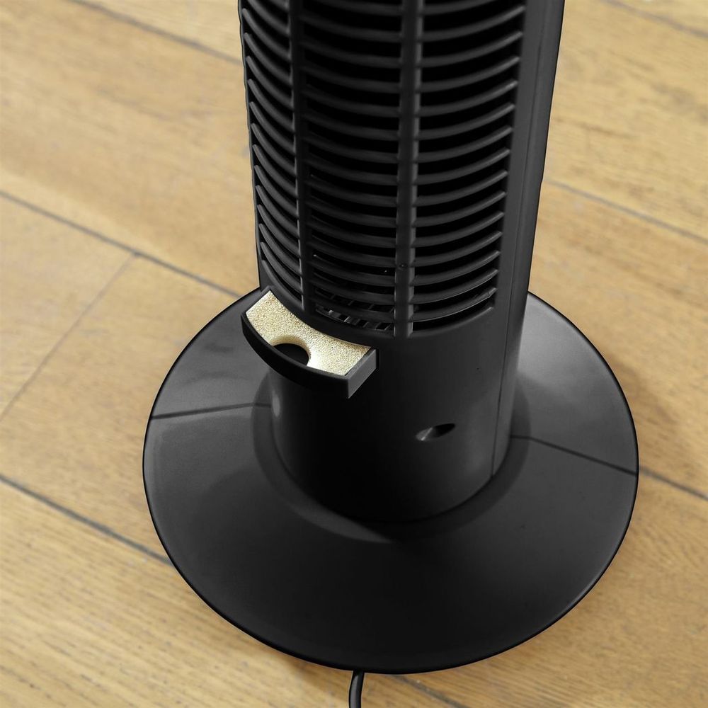 Neo 33" Aroma Fan - Black: Cooling, Aromatherapy, 3 Speeds