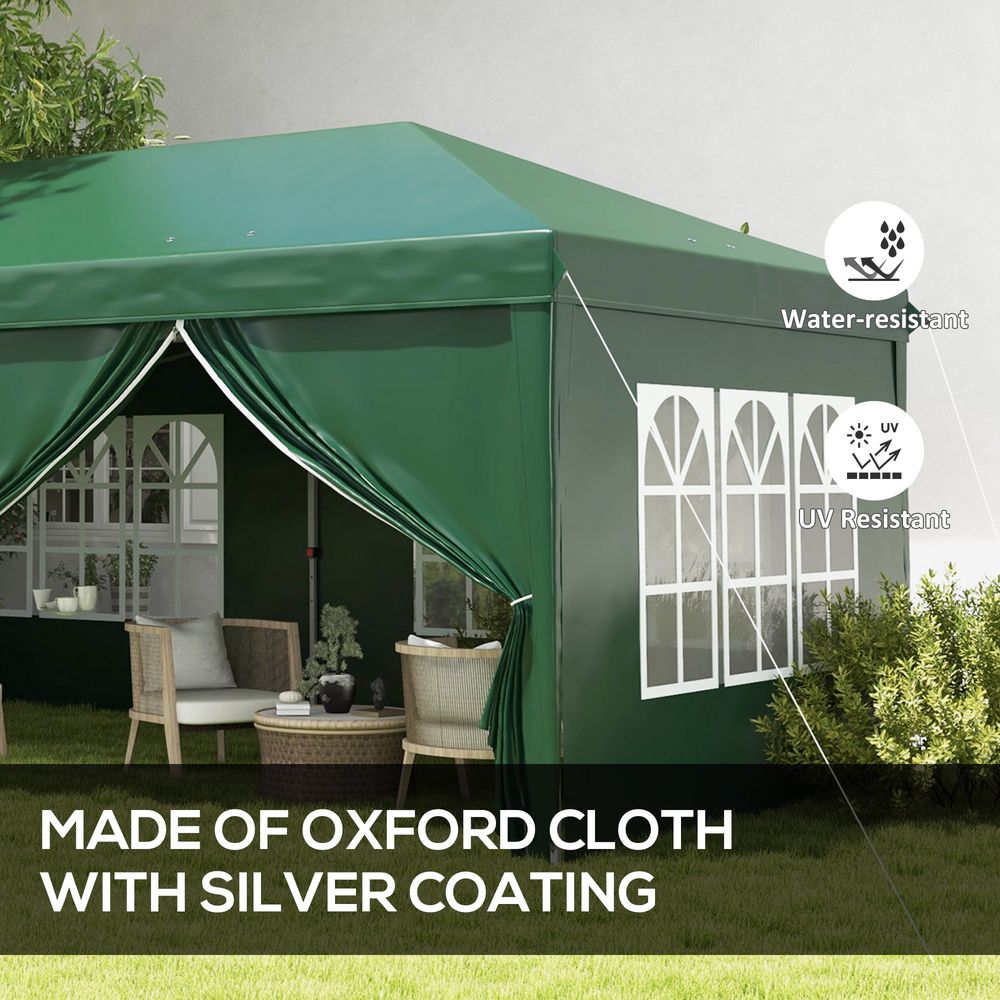 High Quality 3x6m Pop Up Gazebo Tent - Perfect for Parties & Outdoor Events- Easy Setup & Storage