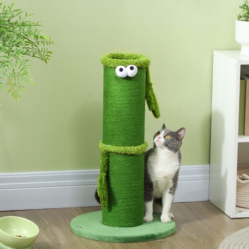 PawHut Cat Scratching Post for Indoor Cats with Sisal Rope Cover, Large Base