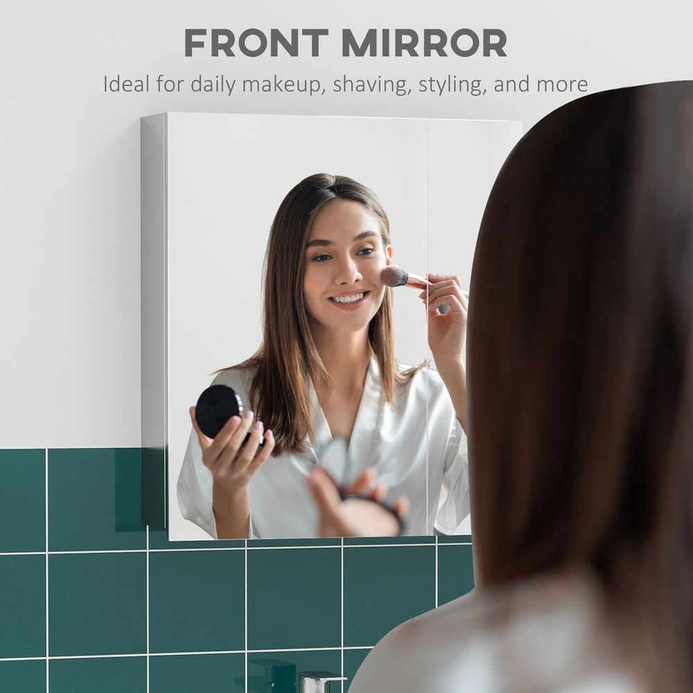 Kleankin Medicine Cabinet: Wall-Mounted Bathroom Mirror & Storage - High Quality and Stylish Design