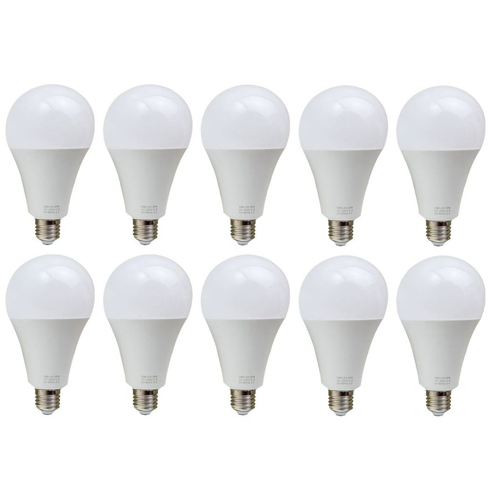 E27 25W Energy Saving Warm White LED Light Bulbs A60 E27 Screw-in non dimmable bulbs