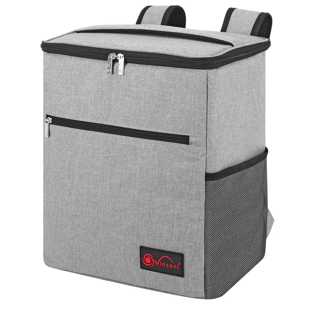 VINSANI GREY BACKPACK COOLER BAG
