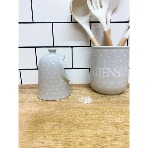 Heart Design Salt Pig