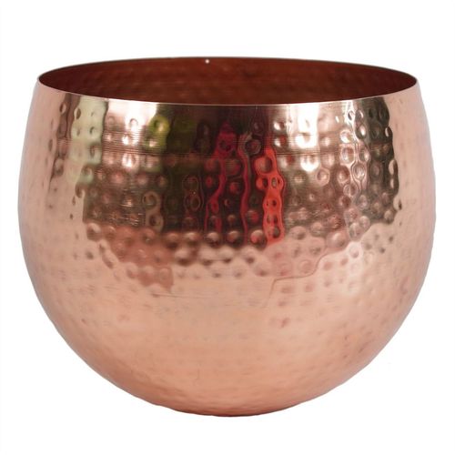 90cm Artificial Ficus Tree / Plant -Copper Metal Planter
