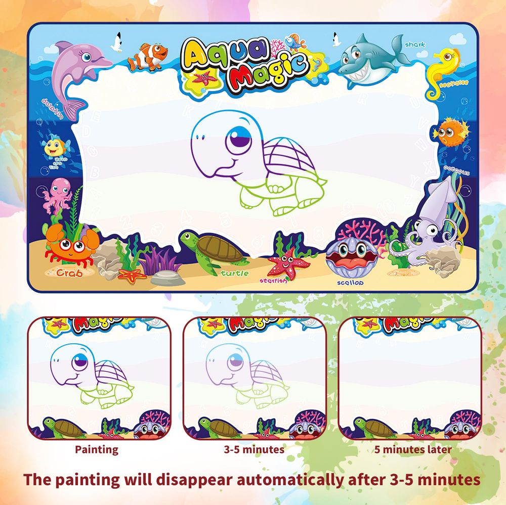 SOKA Deluxe Water Doodle Set - Large Drawing Area, Abundant Accessories, Non-Toxic & Eco-Friendly - Perfect Gift!