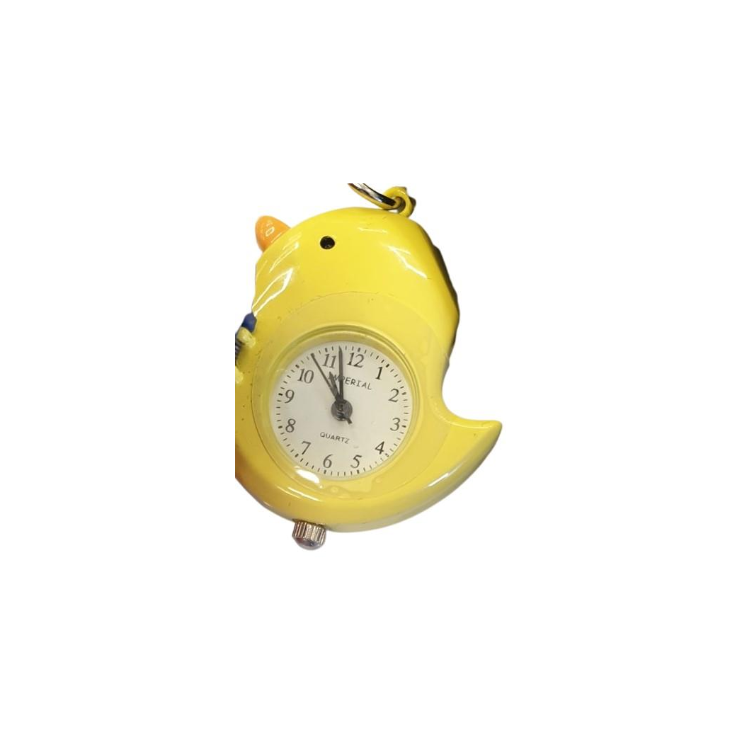 Imperial Key Chain Clock Bird Yellow/Blue IMP738- CLEARANCE NEEDS RE-BATTERY