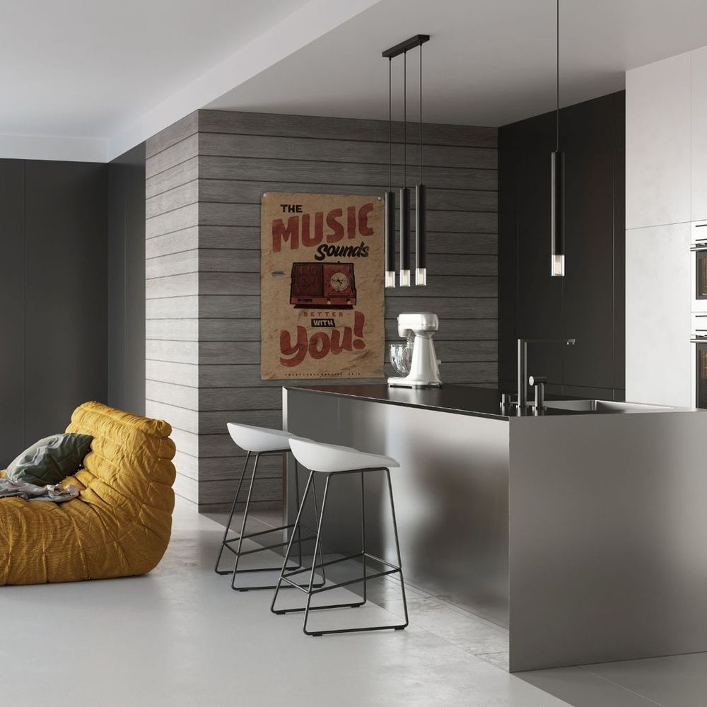 Modern Pendant Lamp | Steel & Glass | G9 | Stylish Design | High Quality