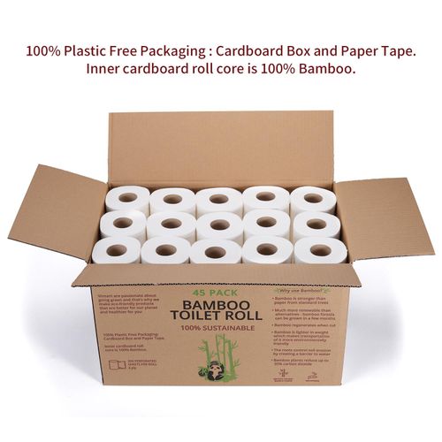 VINSANI BAMBOO TOILET ROLL 45 PACK