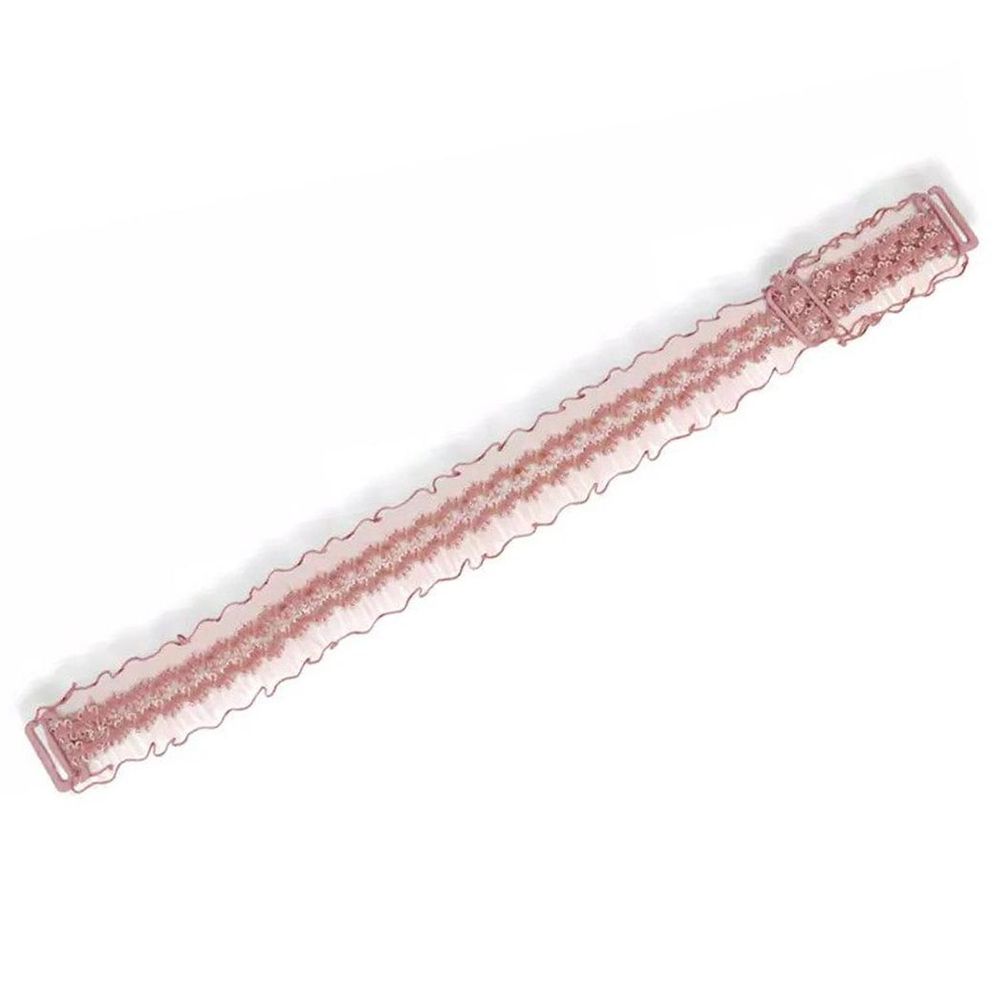 Flo Invisible Shoulder Lace Adjustable Bra Strap - One Pair, Pink