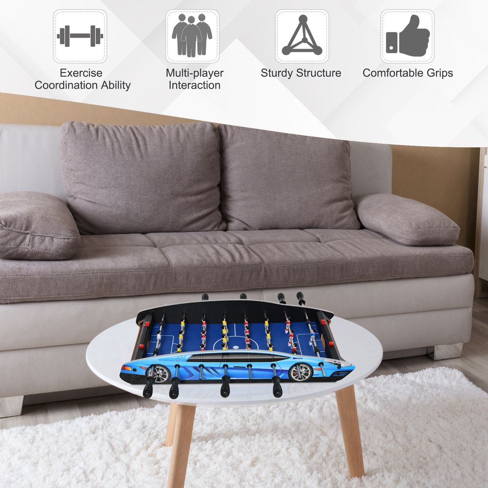 HOMCOM 29 Inch Mini Tabletop Football Foosball Gaming Table Play Fun Game Toy 74.5L x 36.1W x 12H CM