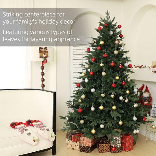 HOMCOM 5ft Artificial Spurce Christmas Tree with 1121 Branches